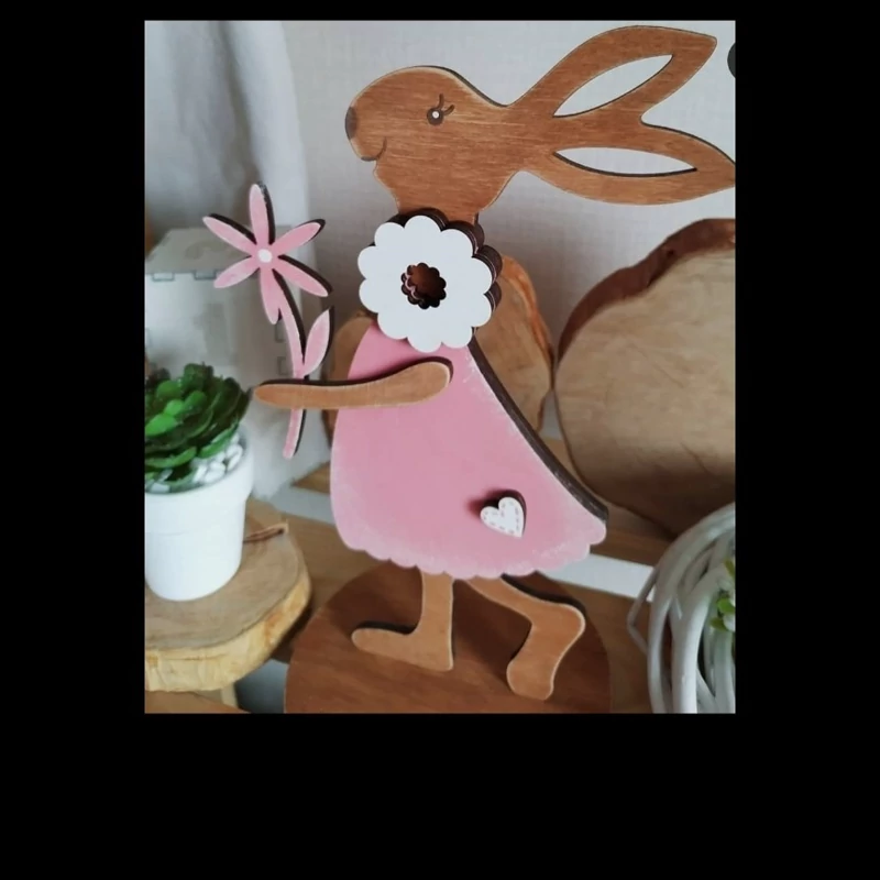 استند خرگوش با گل