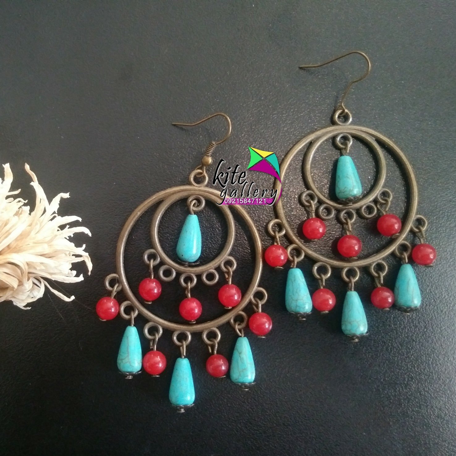 گوشواره دخترانه سنتی طرح مینا