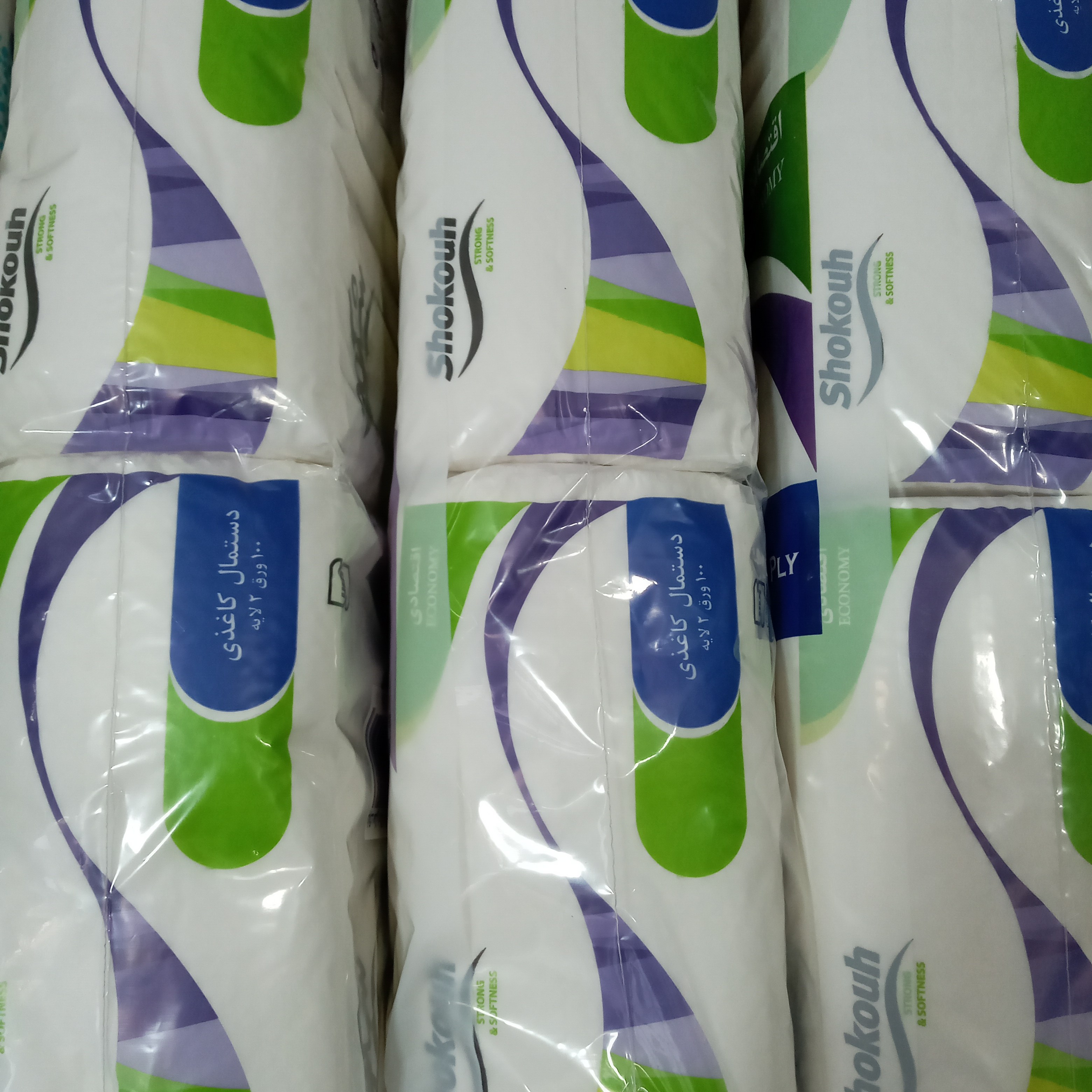 دستمال کاغذی شکوه 100برگ(10تایی)