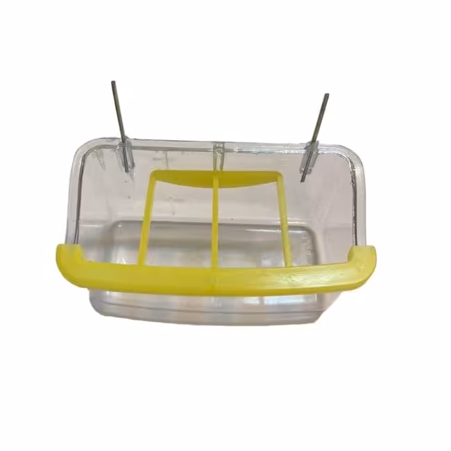 ظرف غذای پرنده مدل کریستال طرح 4 خانه