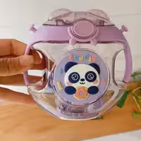 قمقه دوناتی چراغدار  اسپری دار به همراه دسته   جنس اکرولیک فوق شفاف بدون نشتی و به همراه بند رو دوشی 