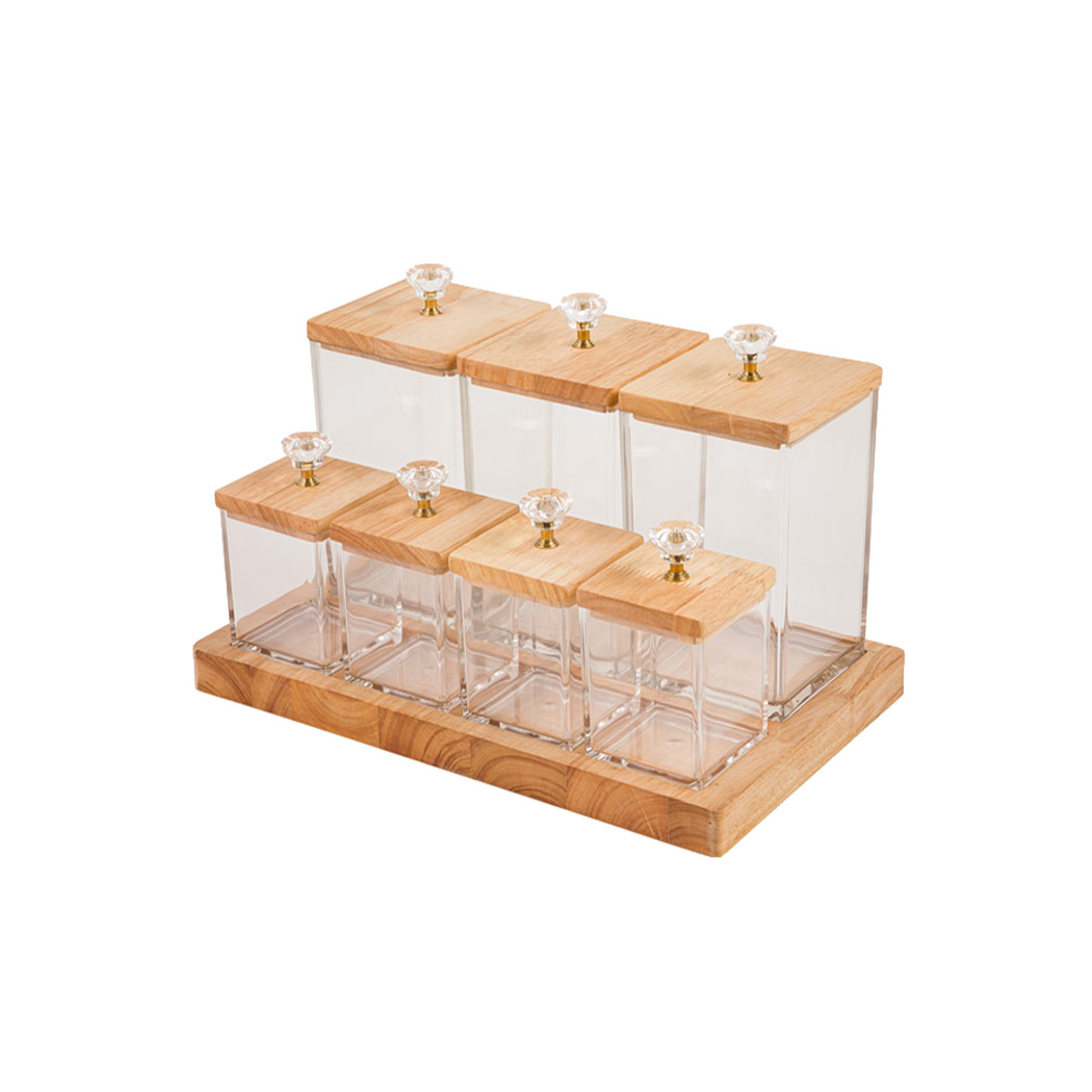 ست بانکه و ادویه درب چوبی لیمون