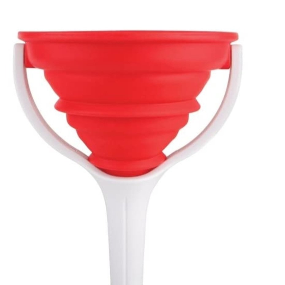 قیف سیلیکونی تاشو دسته دار 