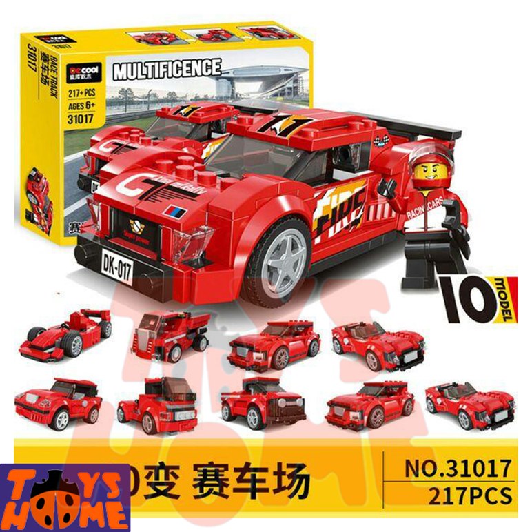 اسباب بازی لگو خارجی ساخت 10 مدل ماشین مسابقه برند decool اورجینال تضمینی