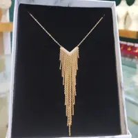 گردنبند تک برند ژوپینگ لاکچری و جذاب کیفیت بالا آبکاری طلا شرکتی