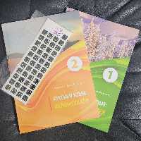 بسته کتاب پیرویه شاگی 1 و 2  سطوح  A1 و A2  با لیبل کیبورد روسی  - پروی شاگی