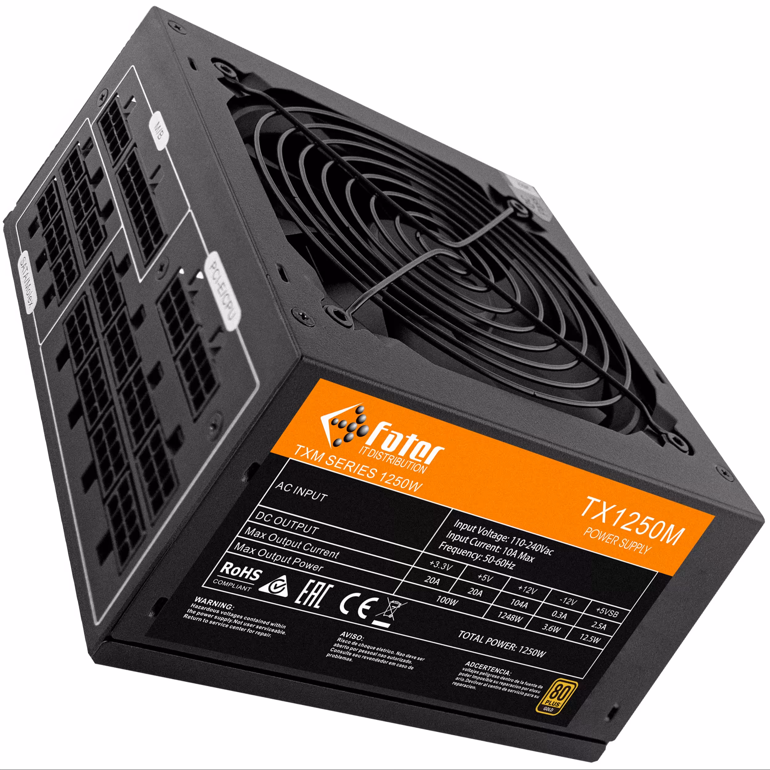 منبع تغذیه کامپیوتر فاطر مدل TX1250M