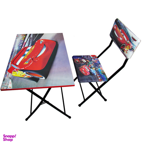 میز تحریر و صندلی طرح مک کویین (وایت بردی،تاشو،تنظیم شونده ارتفاع)