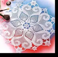 رومیزی قلاب بافی  47