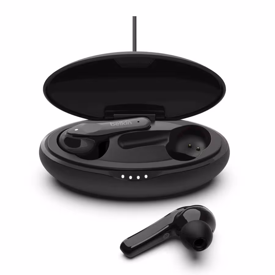 قیمت و خرید هندزفری بی‌سیم و بلوتوث بلکین مدل SOUNDFORM Move PAC001btBK-GR | یاس ارتباط