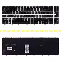 کیبرد لپ تاپ اچ پی EliteBook 850 G3_755 G3 مشکی-با فریم نقره ای