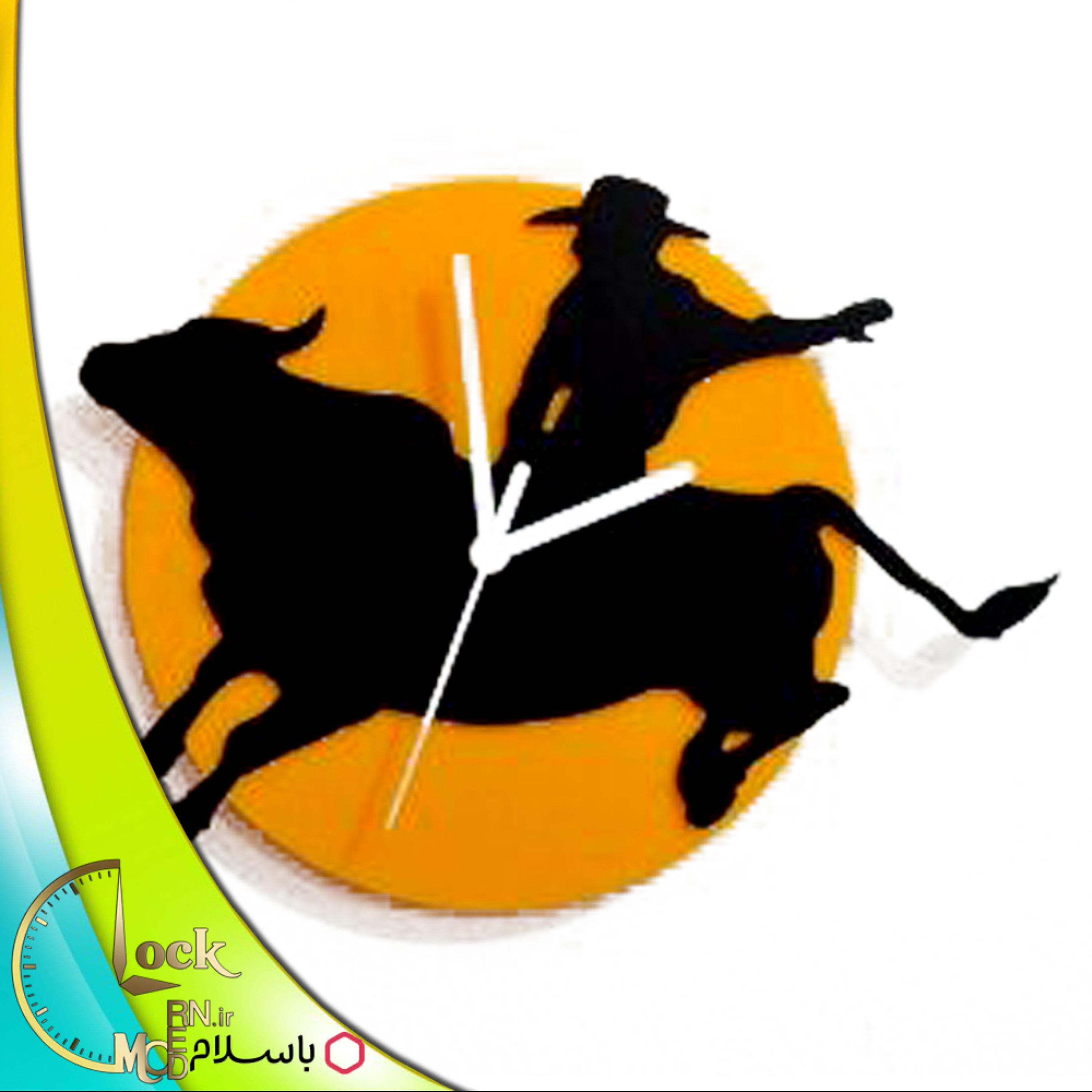 ساعت دیواری گاوباز کد 144