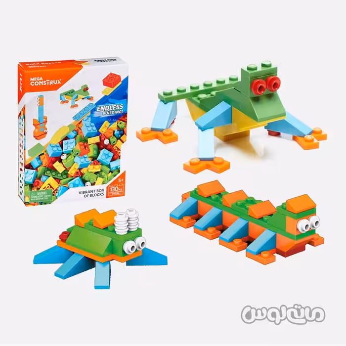 اسباب بازی حیوانات ساختنی 130 قطعه سری مگا کانستراکس متل


