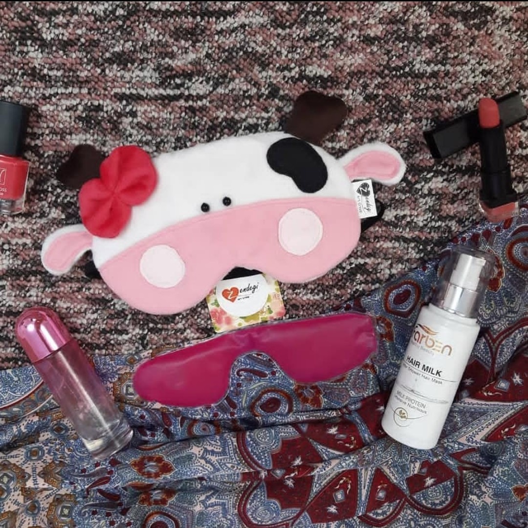 چشمبند خواب کمپرسی ، طرح گاو