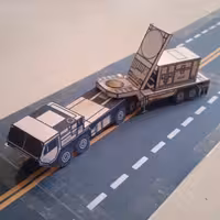 کیت ها ساخت ماکت تریلی سامانه راداری پاتریوت استتار خاکی 