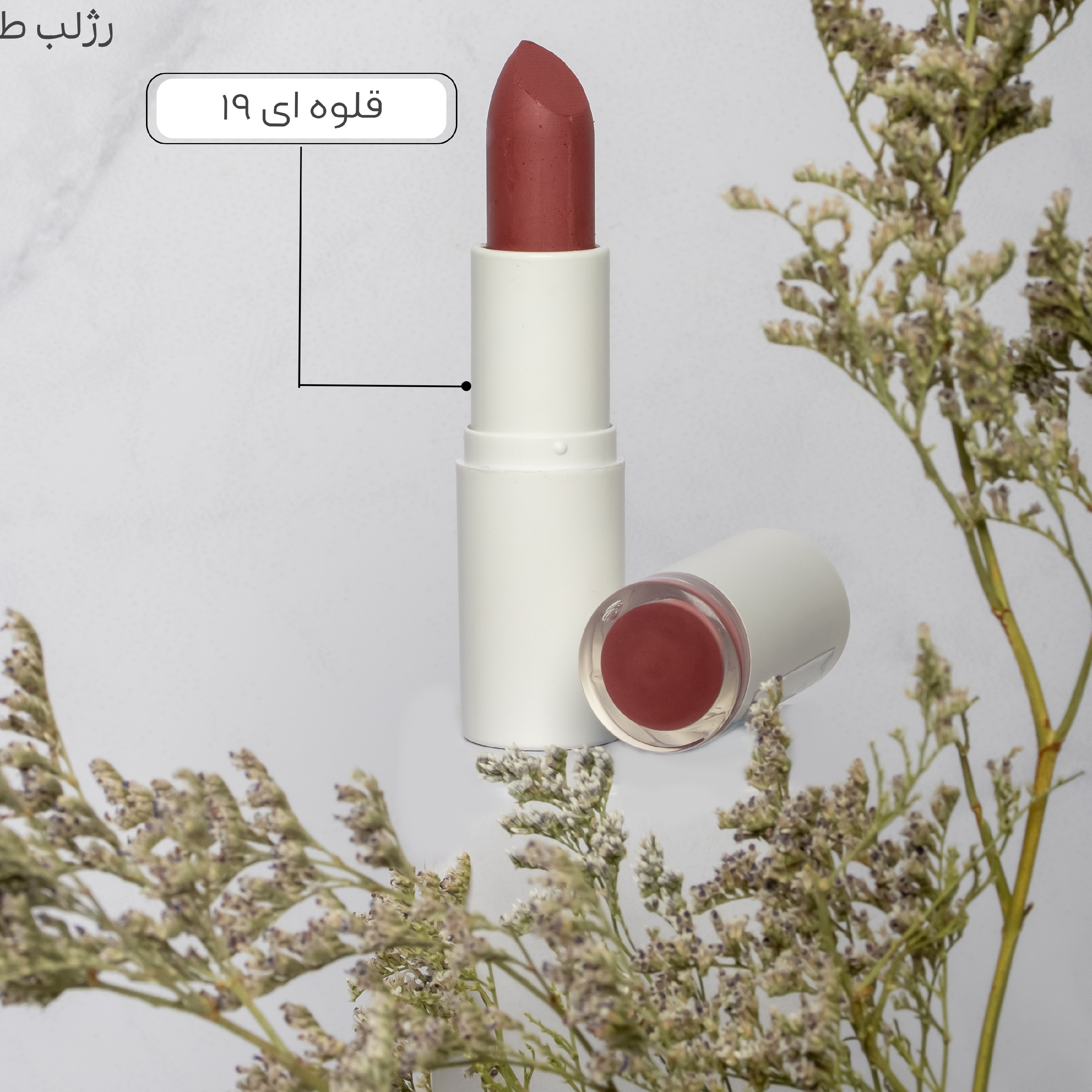 رژلب جامد رنگ قلوه ای شماره 19