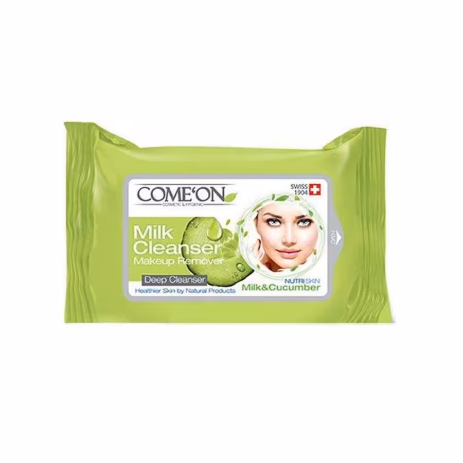 دستمال مرطوب و شیرپاکن 20 عددی کامان