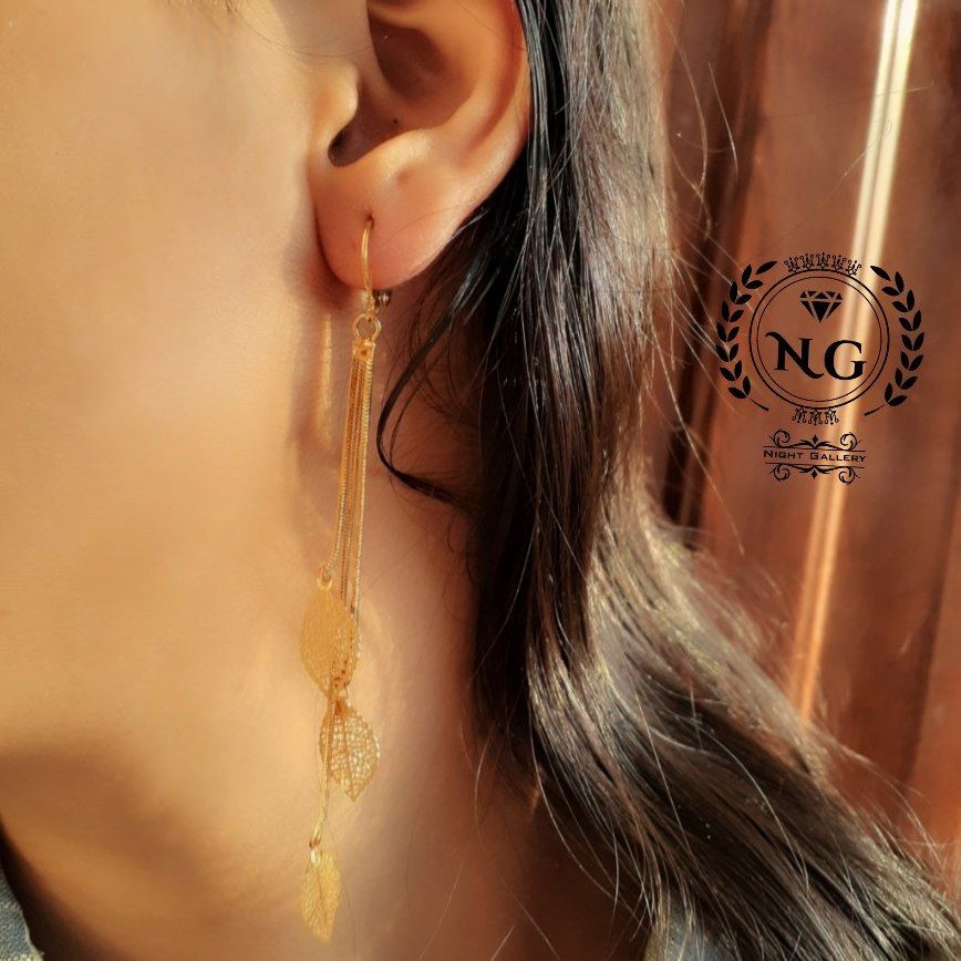 گوشواره طرح برگ