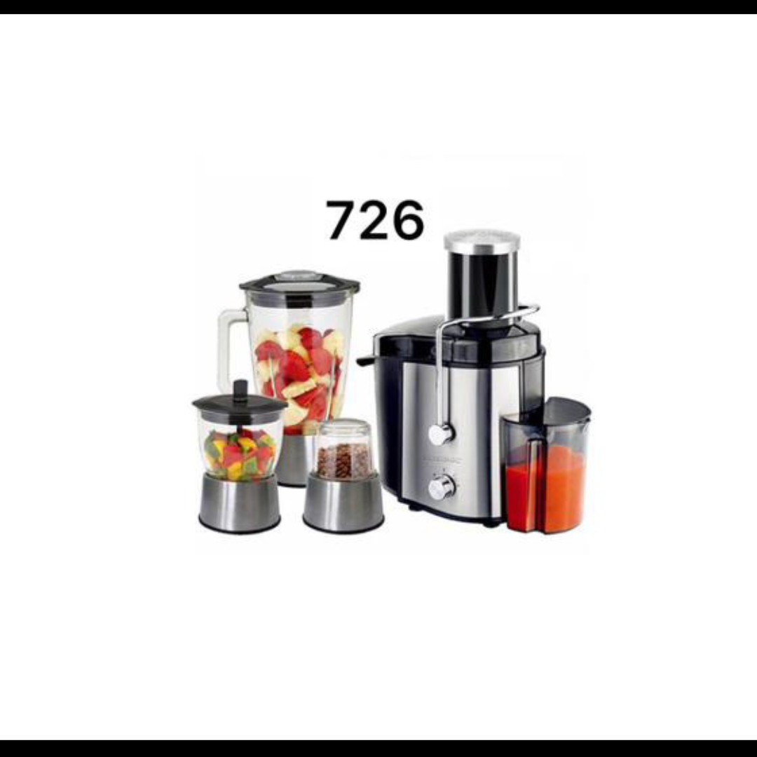 آبمیوه گیر گوسونیک 4کاره پایه استیل مدل GSJ-726با یکسال ضمانت معتبر