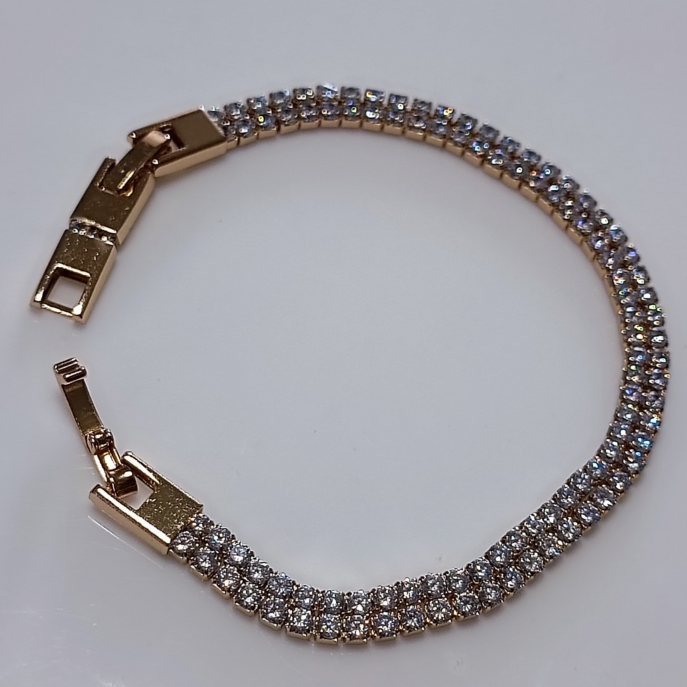 دستبند ژوپینگ مدل نگینی رنگ ثابت سایز قابل تنظیم