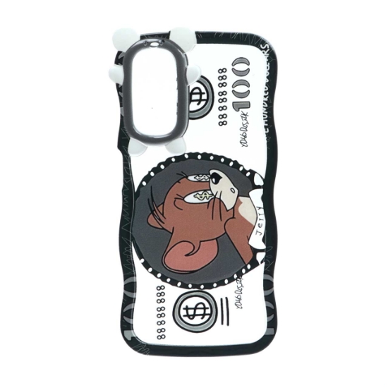 قاب گوشی کنگره ای محافظ لنز عروسکی برای Samsung A14 - طرح 182