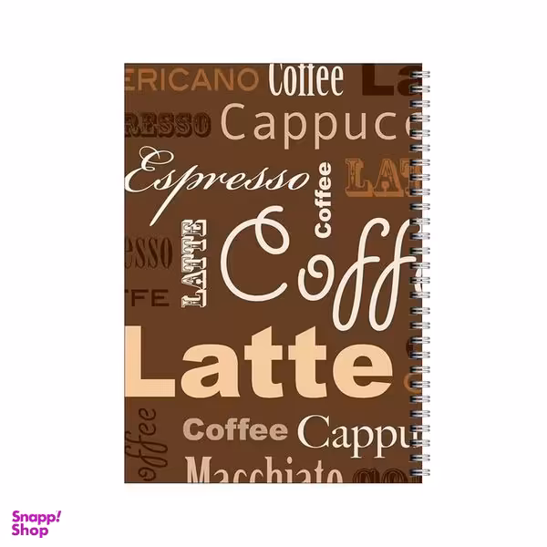 دفتر مشق 80 برگ بامبیلیپ طرح کافه لاته کد 8453897