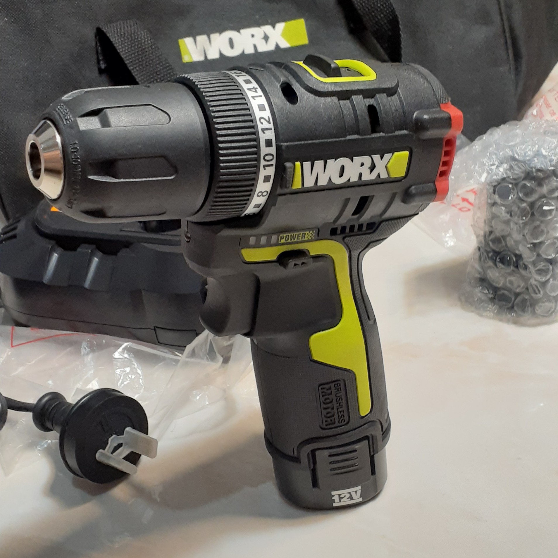 دریل شارژی موتور براشلس ورکس آلمانی