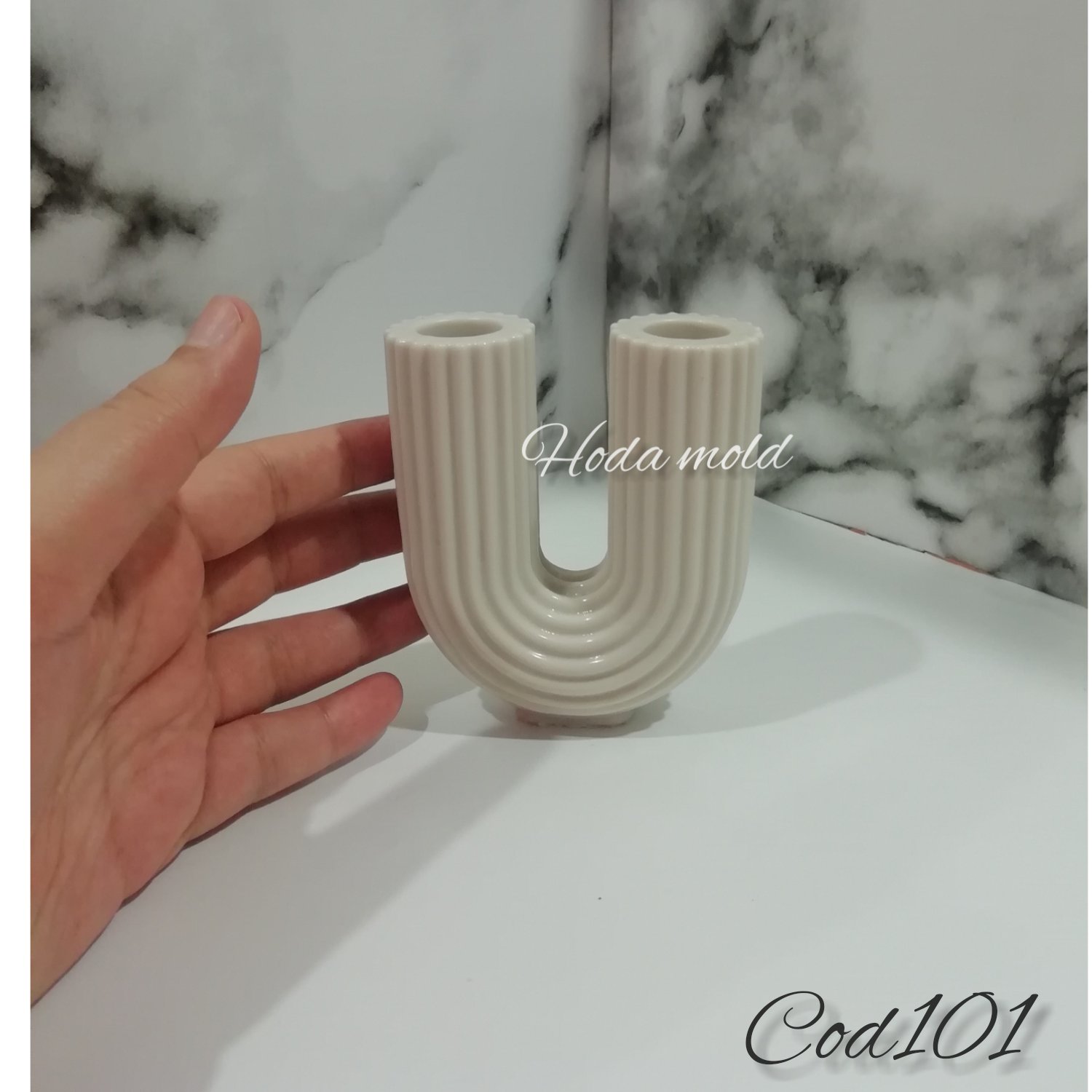 قالب سیلیکونی(مولد) یو جای شمع