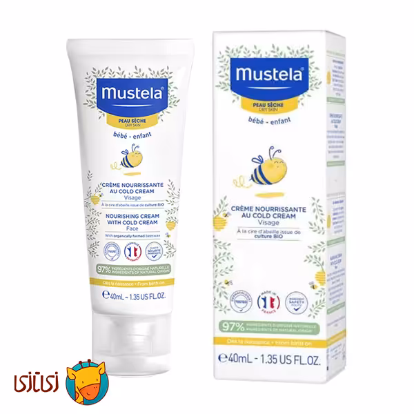کرم مغذی صورت کودک موستلا Mustela حاوی آووکادو 40 میلی لیتر