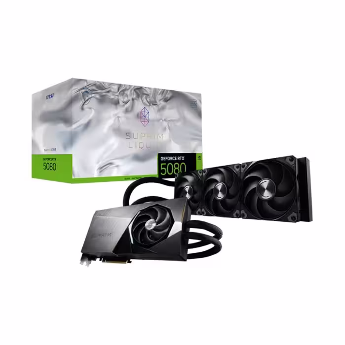 خرید کارت گرافیک MSI RTX 5080 16G Suprim Liquid SOC با بهترین قیمت