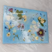 جاکلیدی دیواری با گلهای طبیعی سایز20×15