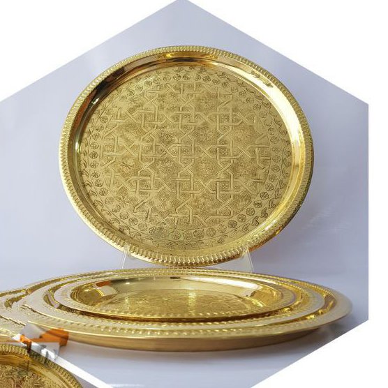 سینی برنجی هندی سایز 4