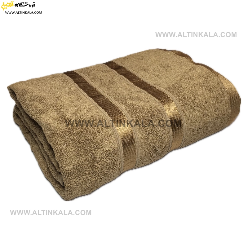 حوله حمام 100% بامبو سایز 100×160 رنگ نسکافه ای
