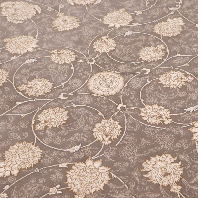 فرش  اکرلیک 6 متری 1200 شانه گل برجسته  طلاکوب طرح صفا