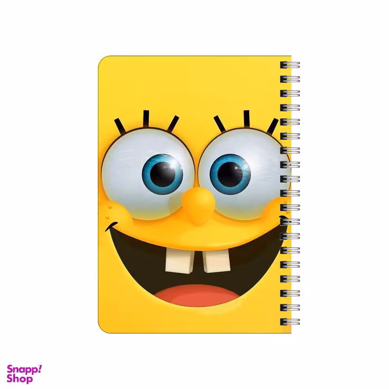 دفترچه یادداشت بامبیلیپ مدل چوبی طرح باب اسفنجی خوشحال کد 5366916