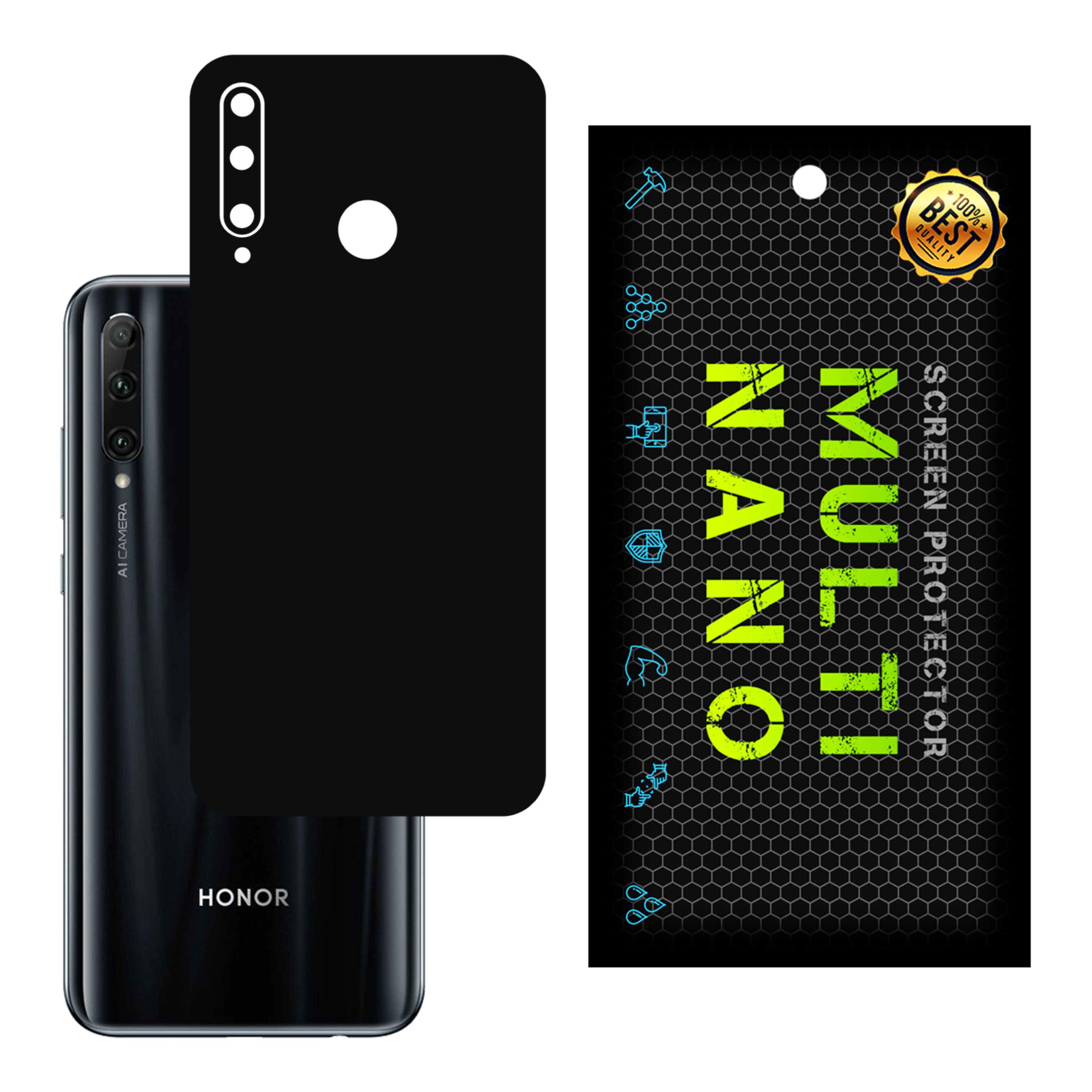 برچسب پوششی MultiNano مدل X-F1M-Black برای پشت موبایل هواوی Honor 20i