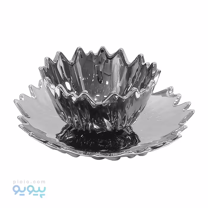 پیش دستی و پیله ساده ی نقره ای