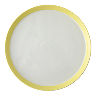 دیس گرد 33 سانتیمتری پاستل لیمویی