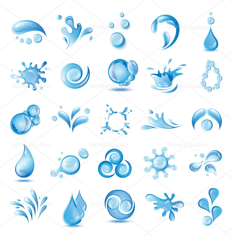 لوگوی قطره آب | گرافیک با طعم تربچه