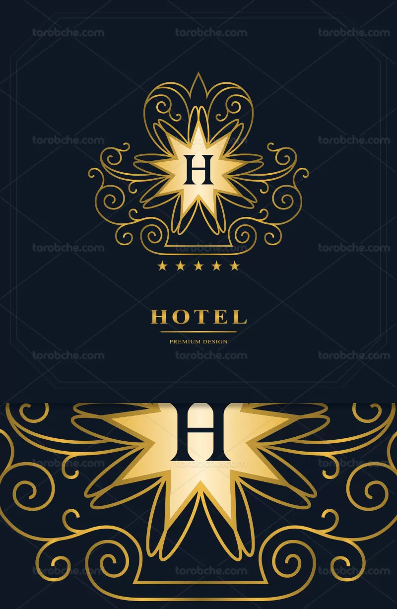 وکتور لوگو هتل خلاقانه | گرافیک با طعم تربچه