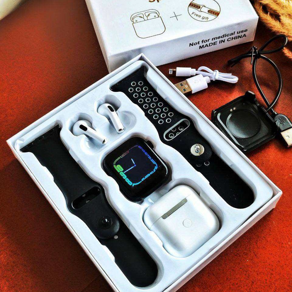 ساعت اپل واچ هوشمند بلوتوثی همراه آی پد و دو بند ارسال رایگان