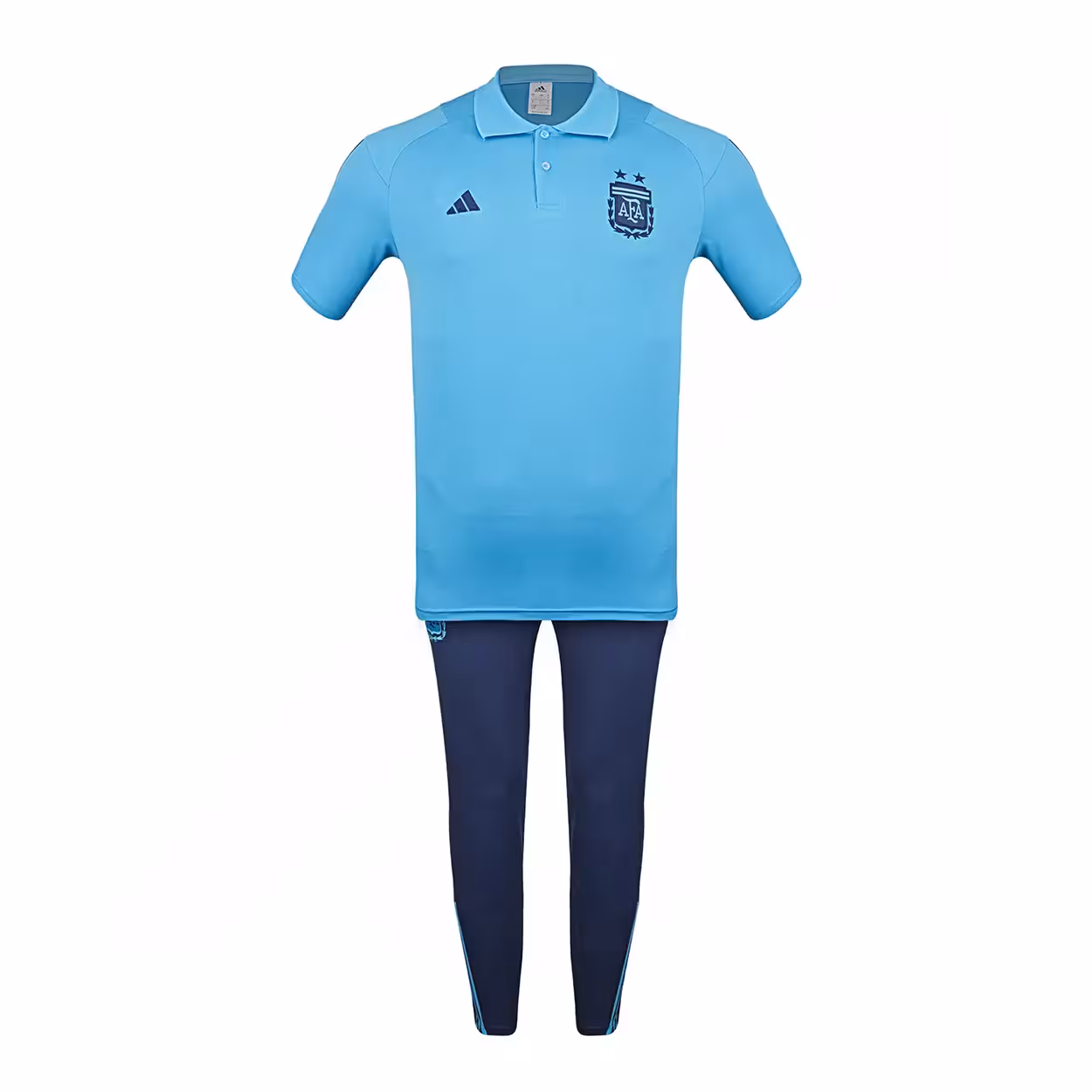 ست پولوشرت شلوار فوتبال هتلی تیم ملی آرژانتین آدیداس AKS | آبی/سرمه ای