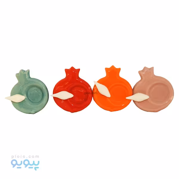 جا شمعی سرامیکی مدل انار رنگی