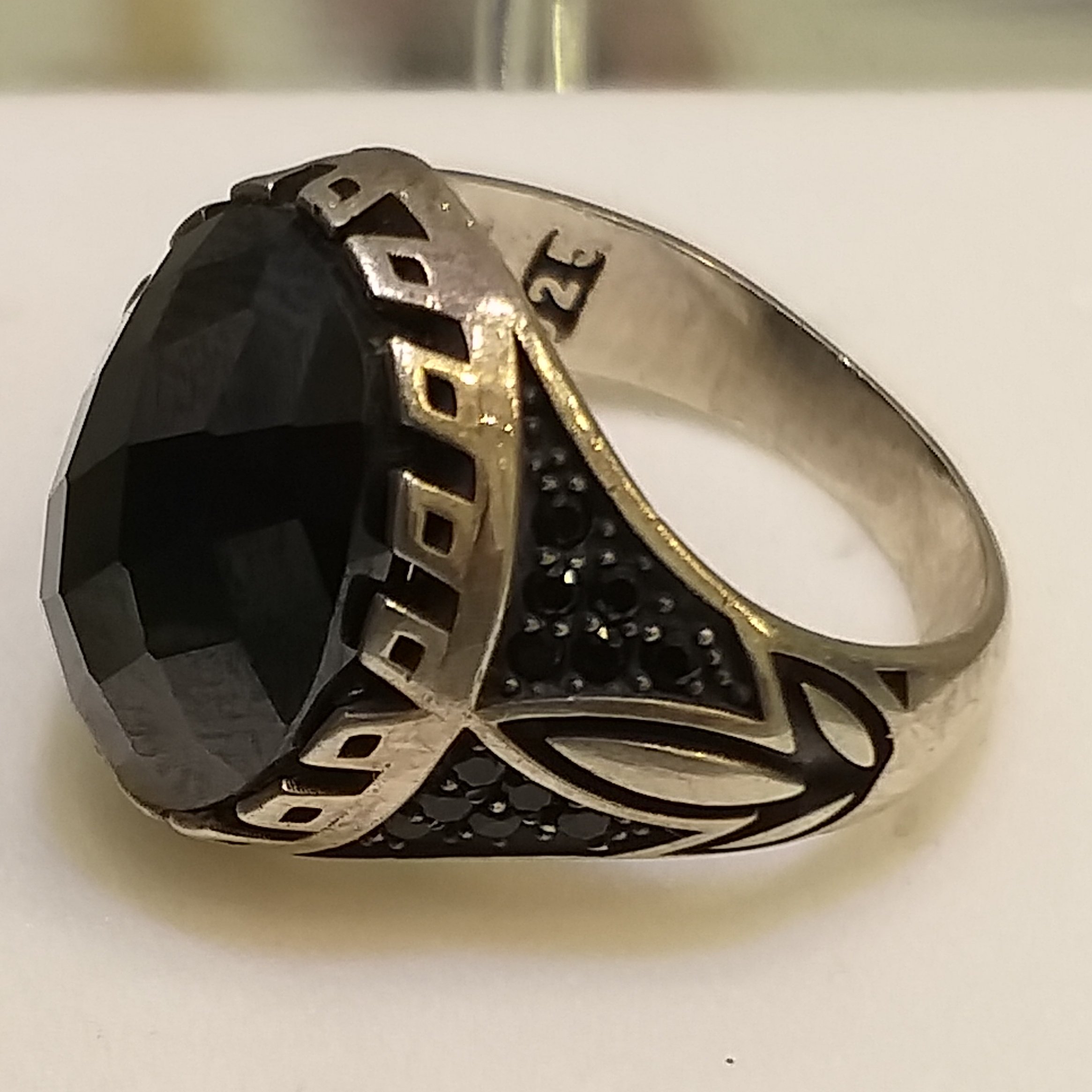 انگشترمردونه ترک نقره