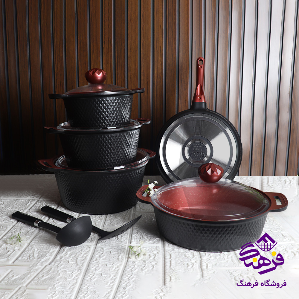 سرویس قابلمه ترک 11 پارچه برند BIzim