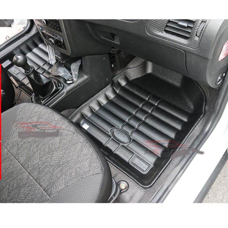 کفپوش سه بعدی چرمی تیبا 1 بابل کارپت (اصلی) مشکی و طوسی