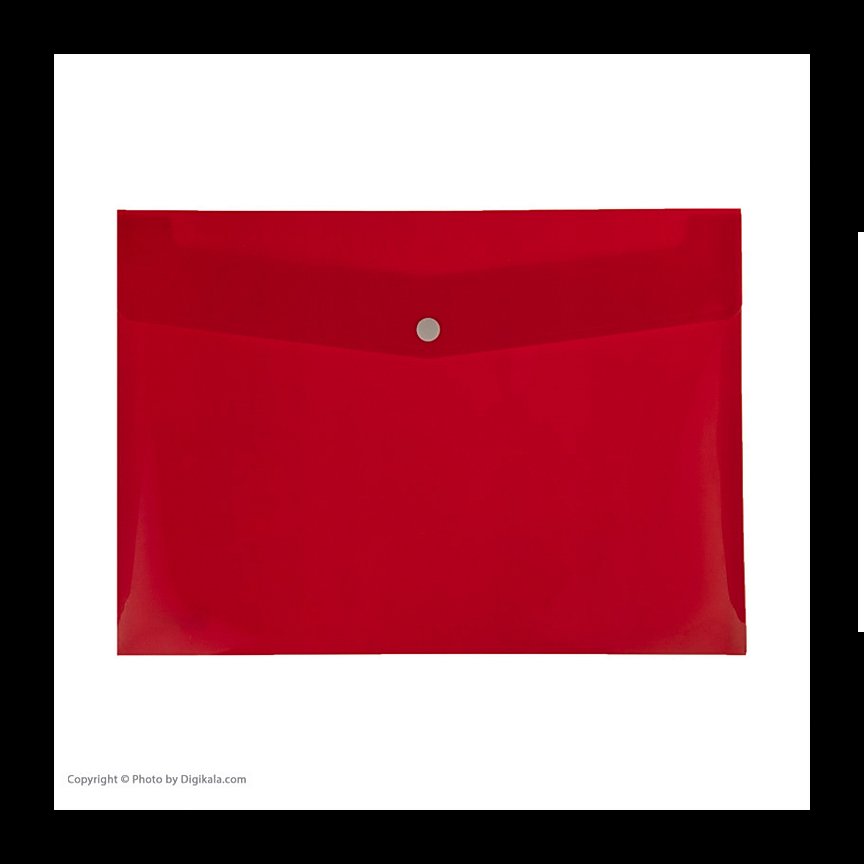 پوشه دکمه دار آ4 پارسیکار بسته ی 100 عددی