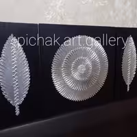 تابلو دکوراتیو دست ساز  سه تکه  ابعاد 120در 60 (پس کرایه)