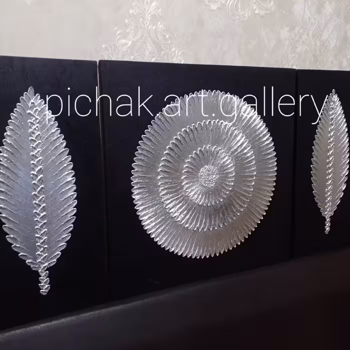 تابلو دکوراتیو دست ساز  سه تکه  ابعاد 120در 60 (پس کرایه)