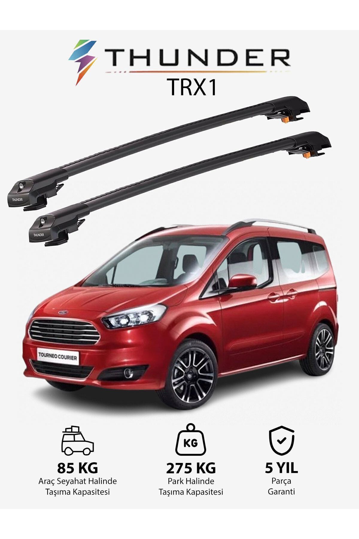 نوار محافظ خودرو خاکستری فورد پیک 2014 2022 TRX1 THURDER CARRIME Thunder